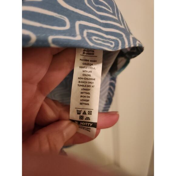 NWT Jetty Mens Button-Down Short Sleeve Shirt Geometric M - Picture 3 of 5